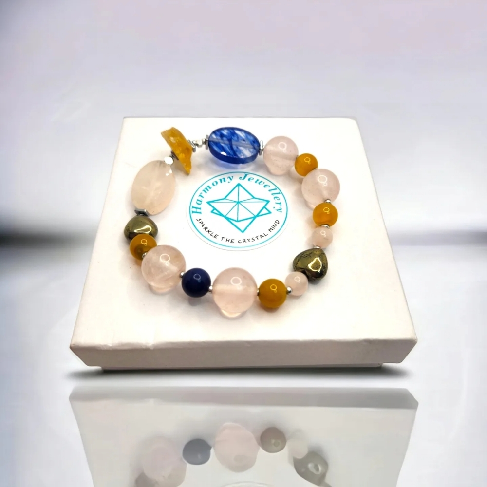 Mixed Crystal handcrafted Bracelet